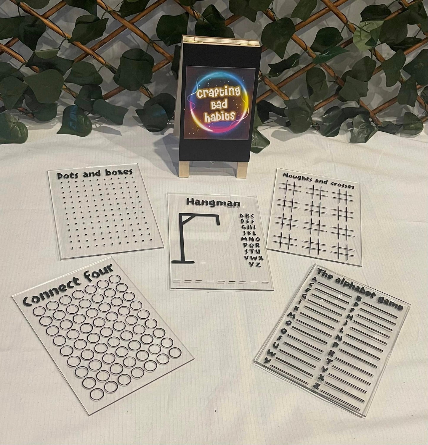 Acrylic Sign Games Pack