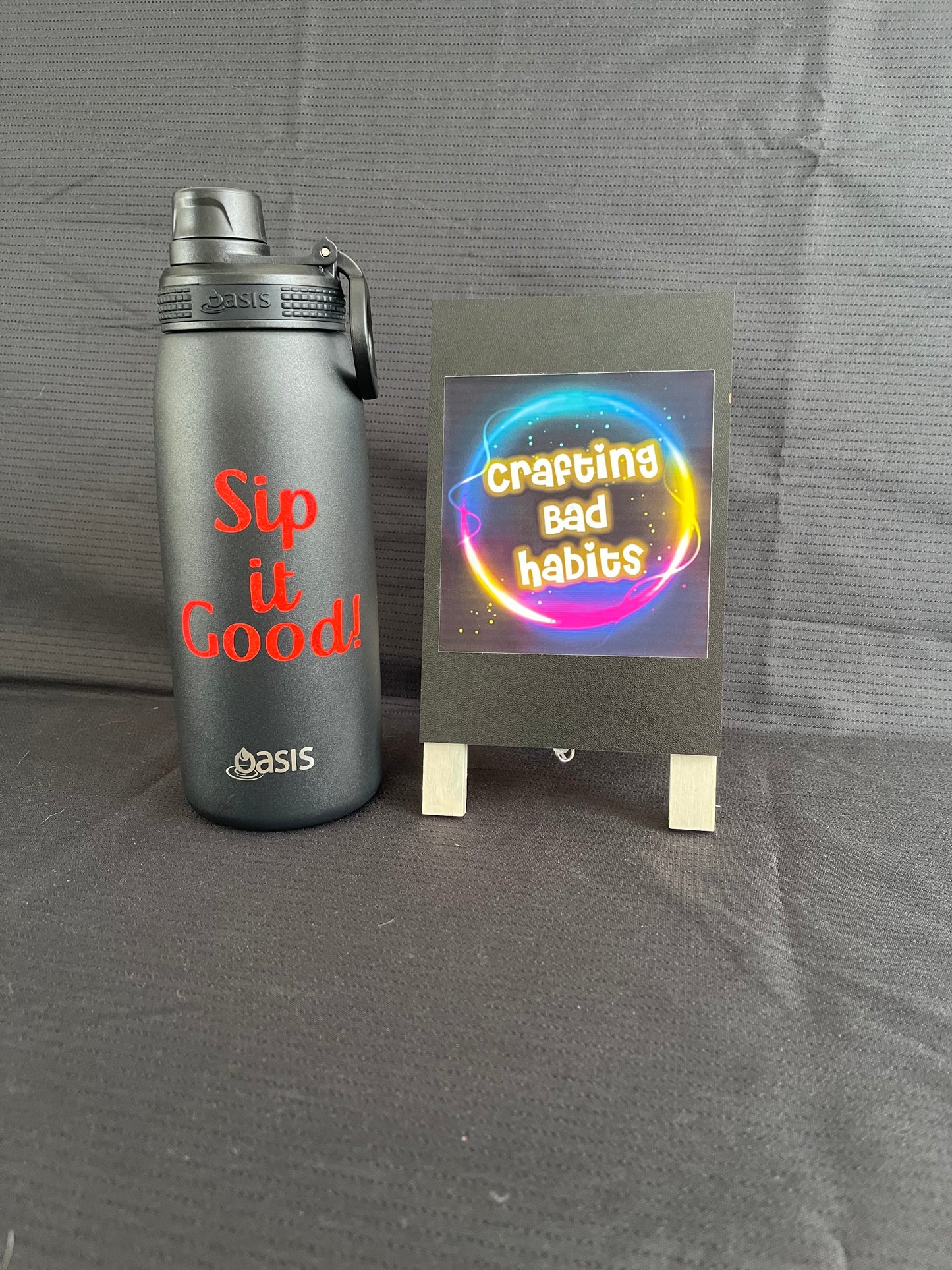 Insulated Water Bottle - Black