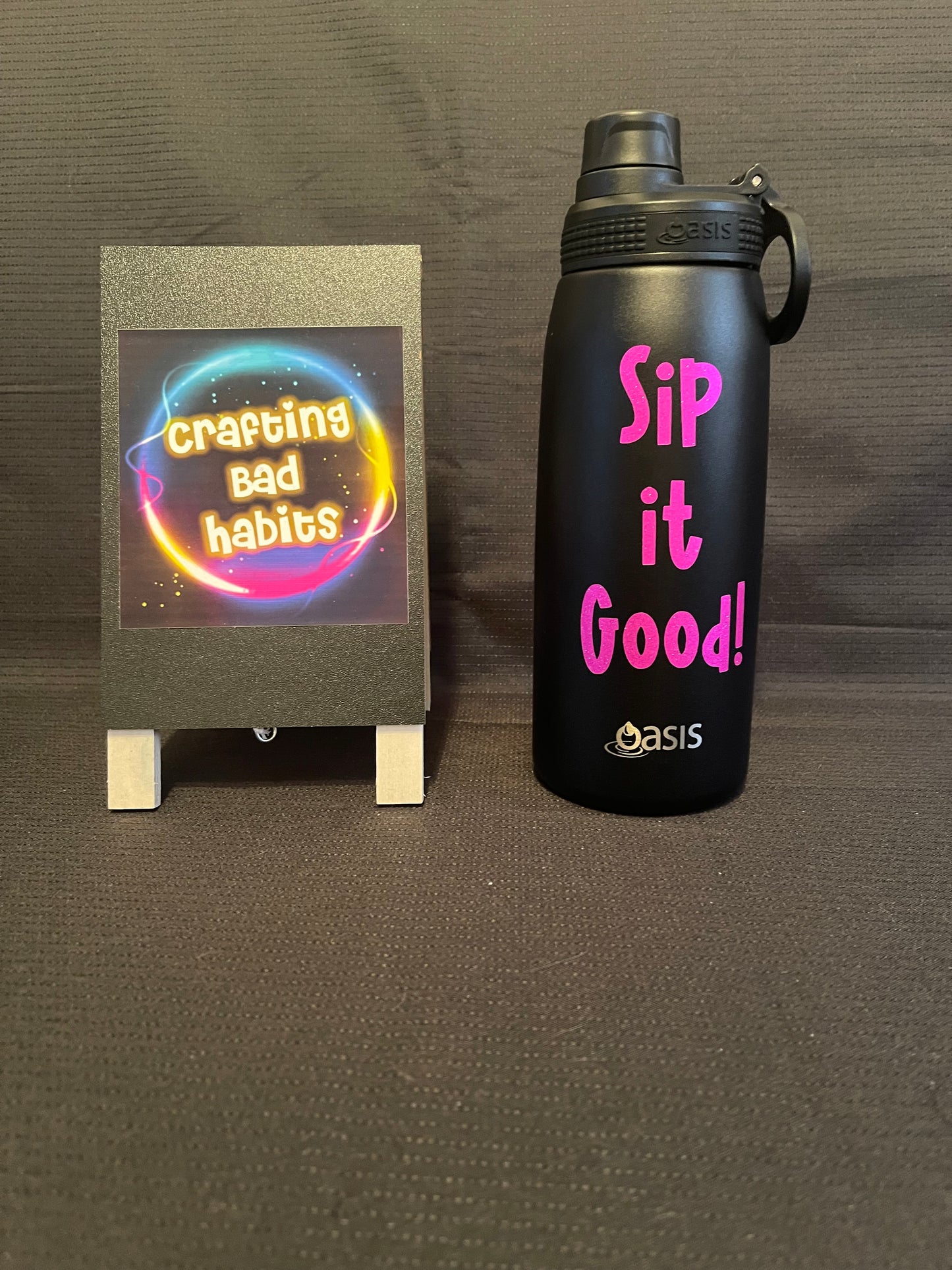 Insulated Water Bottle - Black