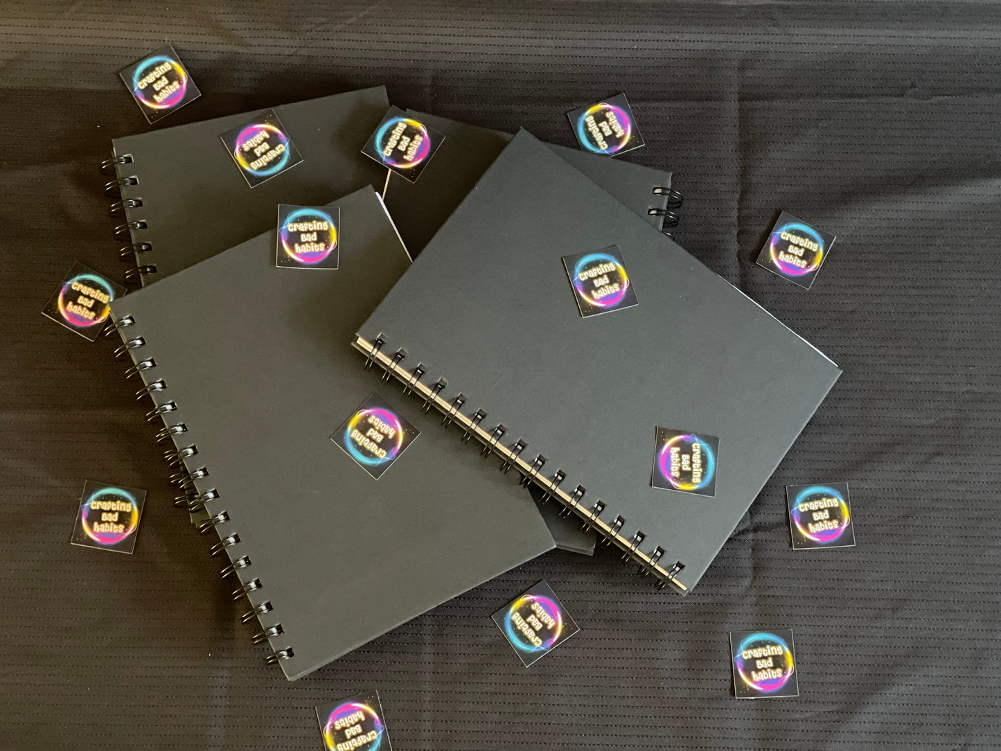 Personalised Black Notebooks