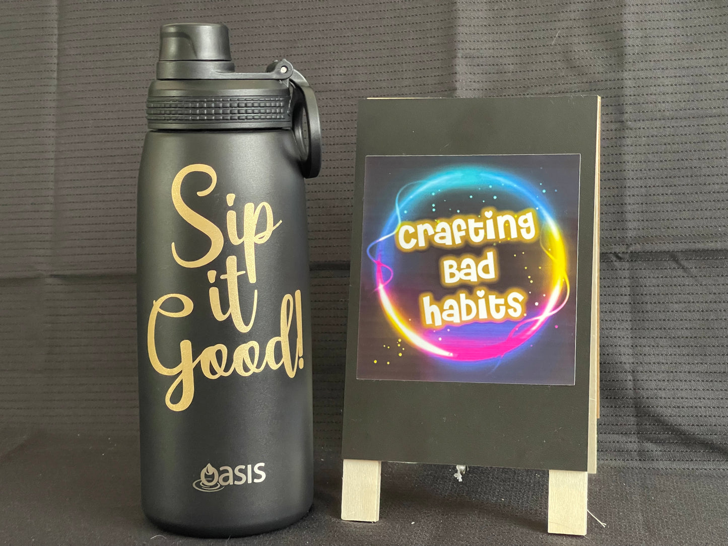 Insulated Water Bottle - Black