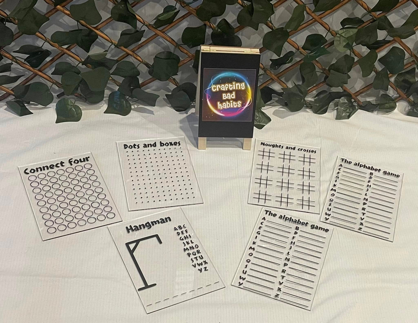 Acrylic Sign Games Pack