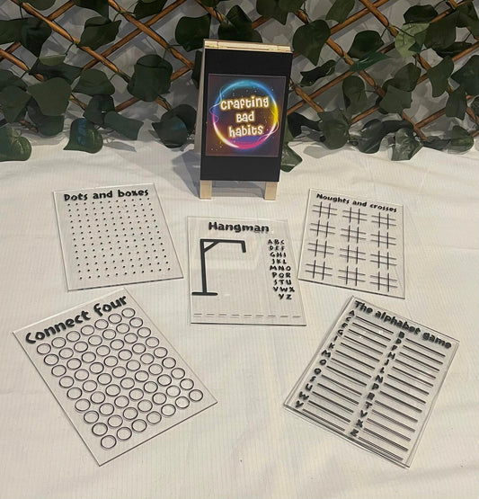 Acrylic Sign Games Pack