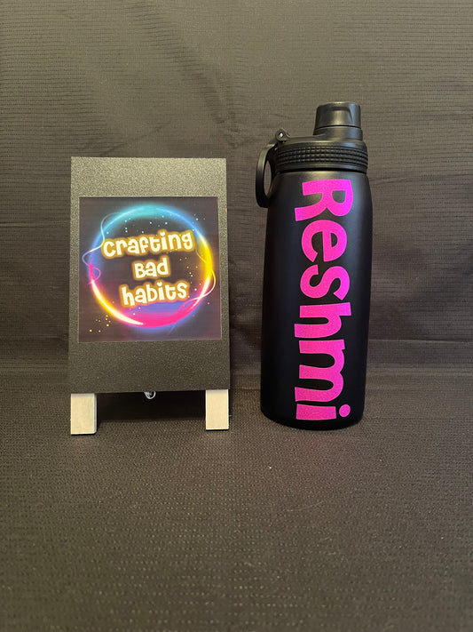 Insulated Water Bottle - Black