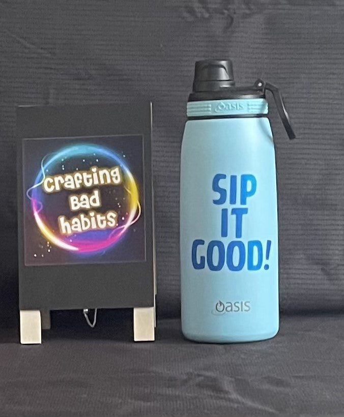 Insulated Water Bottle - Island Blue
