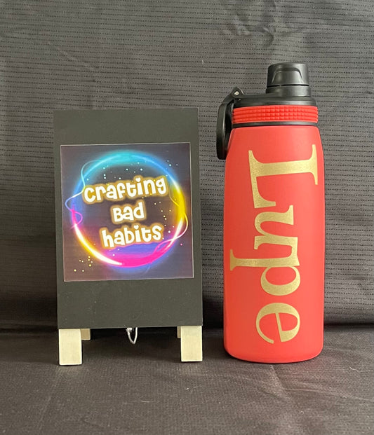 Insulated Water Bottle - Coral