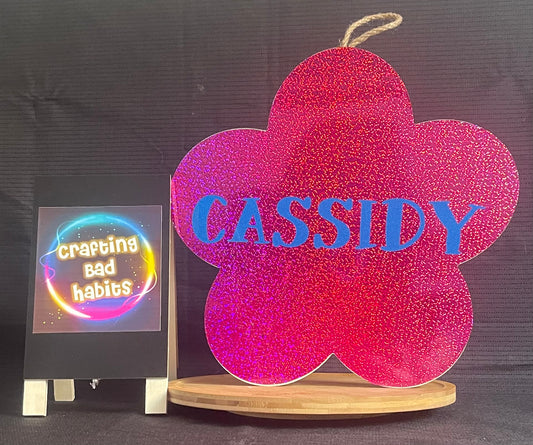 Wooden Flower Sign