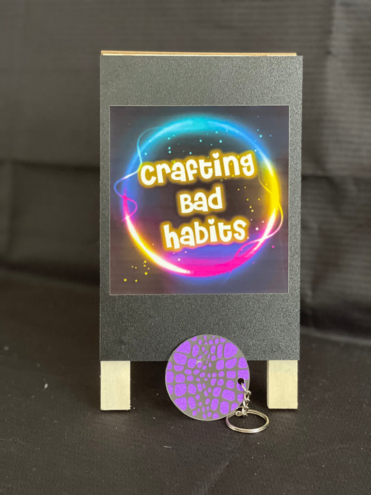 Snake Pattern Keyring